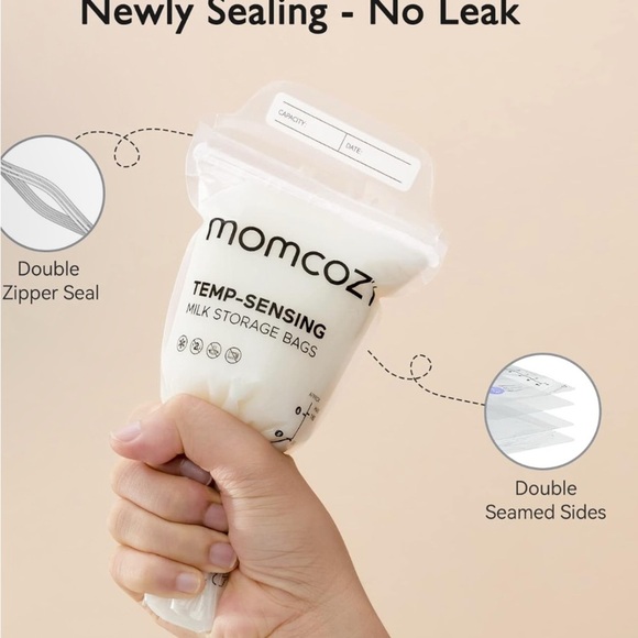 Momcozy Breastmilk Storing BagsTemp-Sensing Discoloration Milk Storing Bags (064 - Picture 3 of 4
